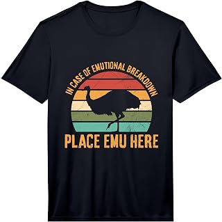 Mens Emu Design for an Emu Birder Performance T-Shirt