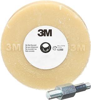 3M Stripe Off Wheel, 07498, 4 in x 5/8 in, with Mandrel | Removes Decals, Stripes, Vinyl, Tapes and Graphics