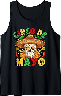 Celebrate Cinco De Mayo with Mexican Fiesta Tank Top