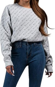 Champion Women's Printed Reverse Weave Crew