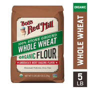 Organic Whole Wheat Flour by Bob's Red Mill – 5 Pound (Pack of 1), Model BRM-206