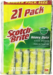 Scotch-Brite Heavy Duty Scrub Sponge (21ct.) pack of 5
