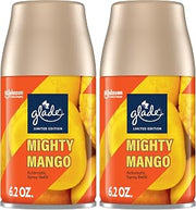 Glade Automatic Spray Refill, Mighty Mango, Scented Air Freshener for Home and Bathroom, 6.2 Oz, 2 Count