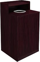 Flash Furniture Trash Can Enclosure, 32 Gallon, Mahogany