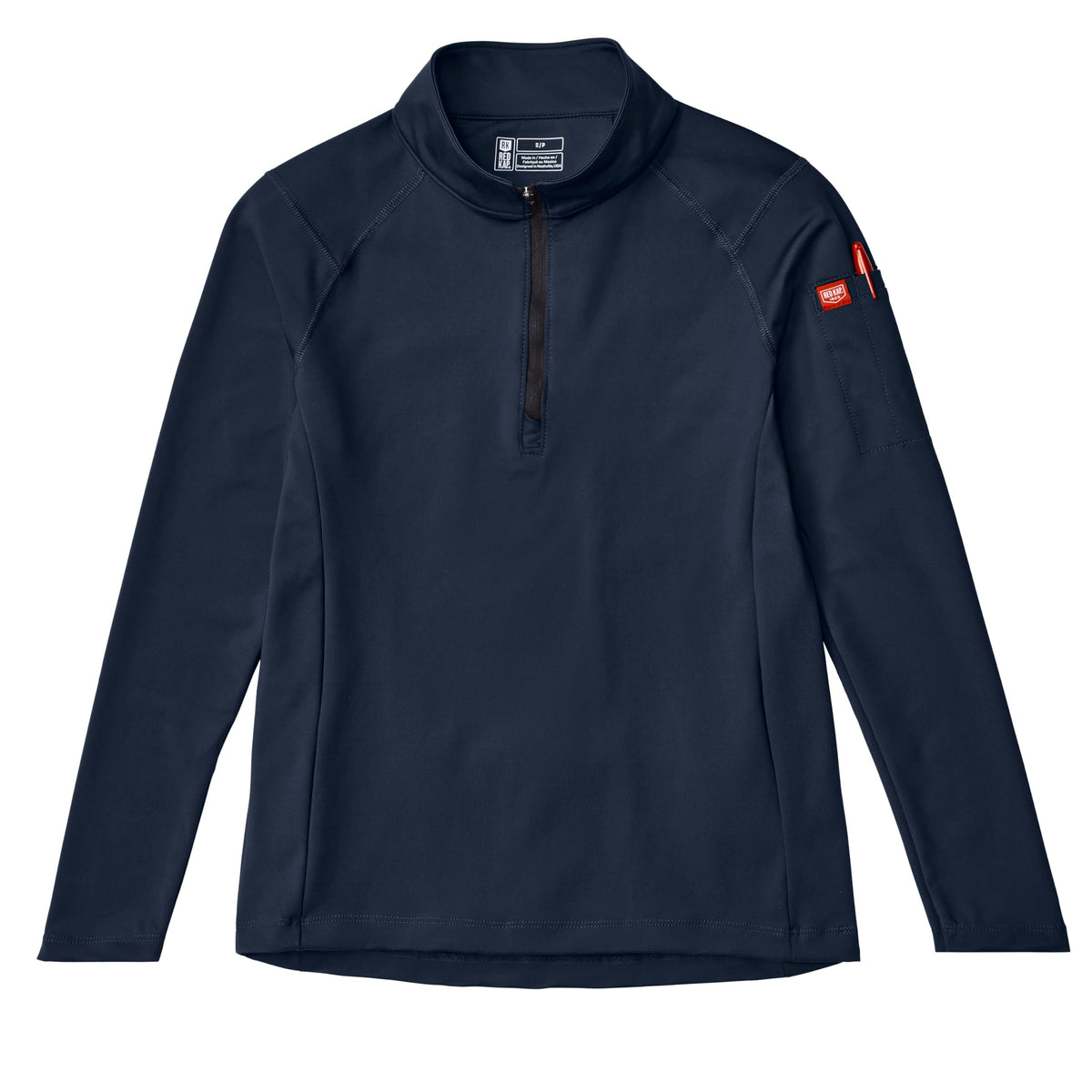 Red Kap Large / Navy / Performance Stretch Jersey 1/4 Zip Pullover Sweaters