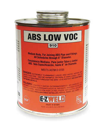 ABS Cement by E-Z Weld – acrylonitrile_butadiene_styrene_abs, Black, Model 21004