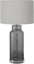 Monarch Specialties I 9910 Lighting, 28" H, Table Lamp, Grey Glass, Grey Shade, Contemporary, Modern
