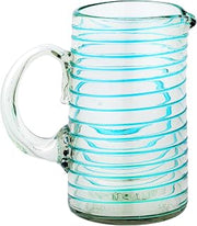 10 Strawberry Street Meridia Pitcher Handblown Mexican Glass
