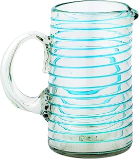 10 Strawberry Street Meridia Pitcher Handblown Mexican Glass