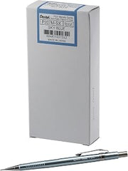 Pentel Sharp Mechanical Pencil (0.7mm) Metallic Sky Blue Barrel, Box of 12 (P207MS)