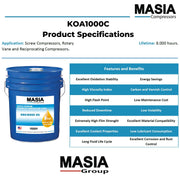CP-4100-100 Lubricant Compatible with CPI - 55 gal by MASIA COMPRESSORS – Model MAS.KOA1000C-55-016