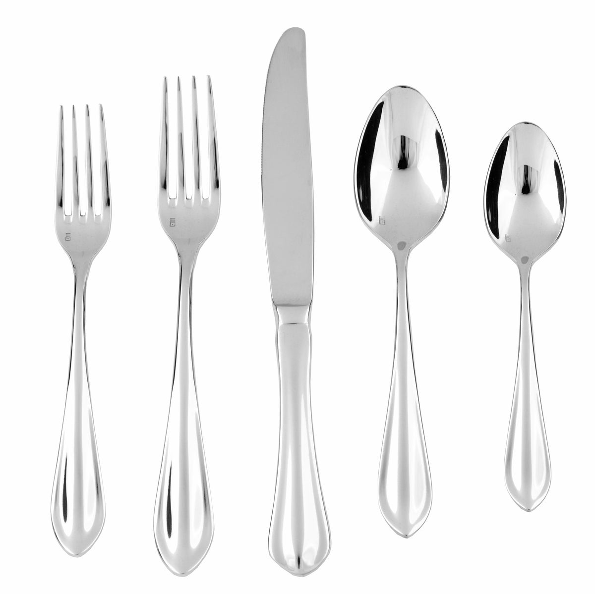 Forge 18/10 Stainless Steel Flatware Solid Handle Steak Knife by Fortessa – Steak Knife, Stainless Steel, Silver, Pack of 12, Model 1.5.109.00.006