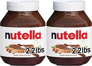 Nutella Hazelnut Spread with Cocoa, Creamy Hazelnut Spread, Breakfast Favorite, 35.3 oz Jar (Pack of 2)