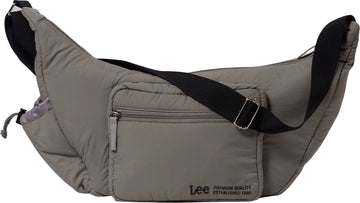 Melty Polyester Large Shoulder Bag Gray by Lee – One Size, 13 liters, Polyester, Gray, Model 320-1413-11