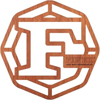 FINEX 8" Wood Trivet, Protects Tables & Counters, Cherry Wood Material, Made in the USA, Trivet for Kitchen Pots & Cast Iron
