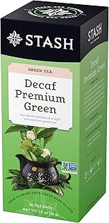 Stash Tea Decaf Premium Green Tea - Decaf, Non-GMO Project Verified Premium Tea with No Artificial Ingredients, 30 Count (Pack of 6) - 180 Bags Total
