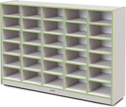 Jonti-Craft Rainbow Accents 4030JCWW130 30 Tub Mobile Storage - Without Tubs - Key Lime Green