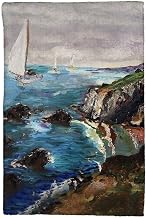 Betsydrake KT1164 16 x 25 in. Sailing The Cliffs Kitchen Towel