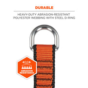 Squids 3174 Tool Tethering Cross Arm Anchor Strap by Ergodyne – Polyester, Orange, Model 19174
