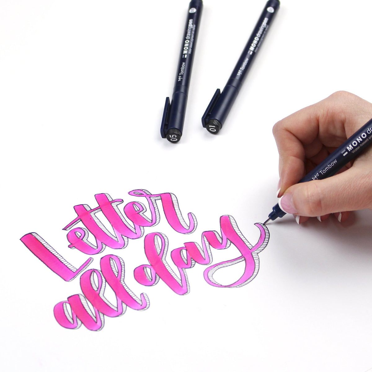 Mono Drawing Pen by Tombow – 2 Count (Pack of 6), Paper, Black, Model 56401