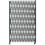 7-1/2'W Single Folding Security Gate by Global Industrial – 6.5x7.5 Inch (Pack of 1), Alloy Steel, Gray, Model 600865