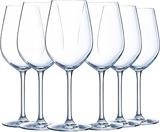 Luminarc Menades Collection - 6 stemmed Glasses 36 cl - Made in France - Reinforced Packaging