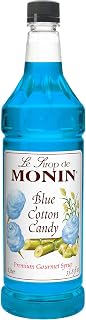 Monin Blue Cotton Candy Syrup, 1 Liter -- 4 per case.