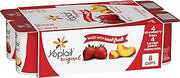 Yoplait Original Low Fat Yogurt Variety Pack, Strawberry and Harvest Peach, Made with Real Fruit, 8 Yogurt Cups, 48 oz