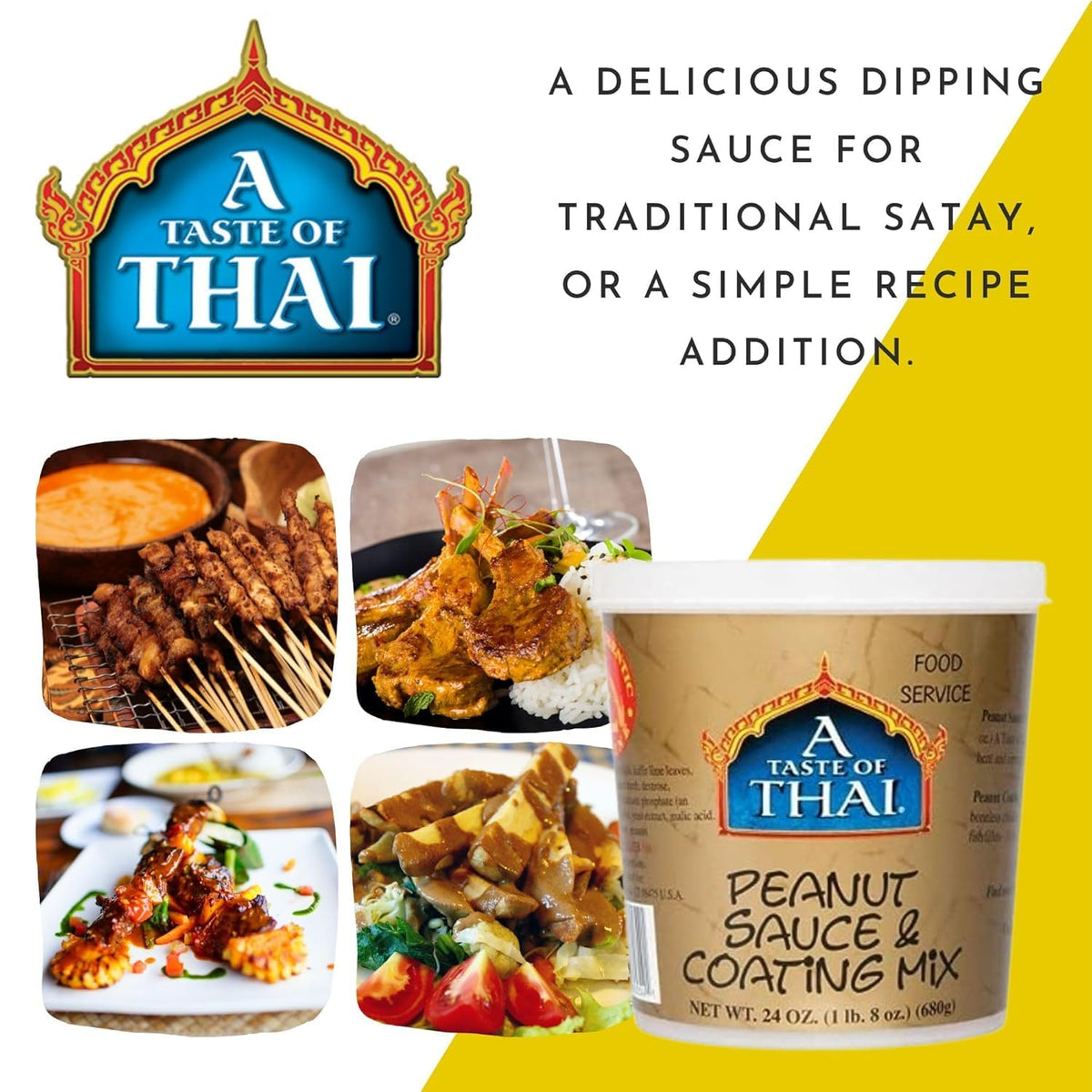 A Taste of Thai Peanut Sauce & Coating Mix / 3 Pack / 3 Peanut Sauce