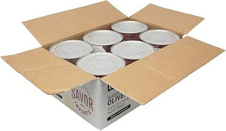 Savor Imports Sliced Ripe Olives, Number 10 Can -- 6 per case.