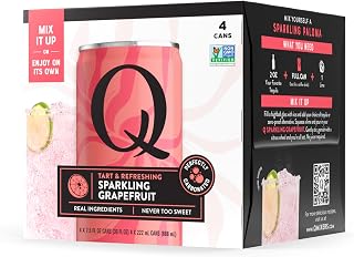 Q MIXERS Sparkling Grapefruit, Premium Cocktail Mixer Made with Real Ingredients, 7.5 fl oz cans (Pack of 4)