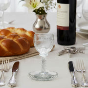 Masoret Glass Kiddush Cup and Tray Set, 6.4 Inch, Set of 4