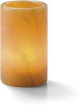 Hollowick Solid Honey Onyx Cylinder Lamp, 4 3/4 x 2 3/4 x 2 3/4 inch - 1 each.