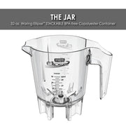 32-oz. Copolyester Jar & Dasher Assembly for MXE2000 Ellipse Blender by Waring – One Size, 32.0 fluid_ounces, Metal, Multi, Model CAC187