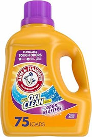 Arm & Hammer Plus OxiClean Odor Blasters Fresh Burst, 75 Loads Liquid Laundry Detergent, 118.1 Fl oz