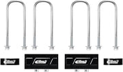 Eibach Leaf Spring Block, 2.5 in Height, Hardware/U-Bolts, Aluminum, Black Anodized, compatible with Ford Fullsize Truck 2021-25, Kit