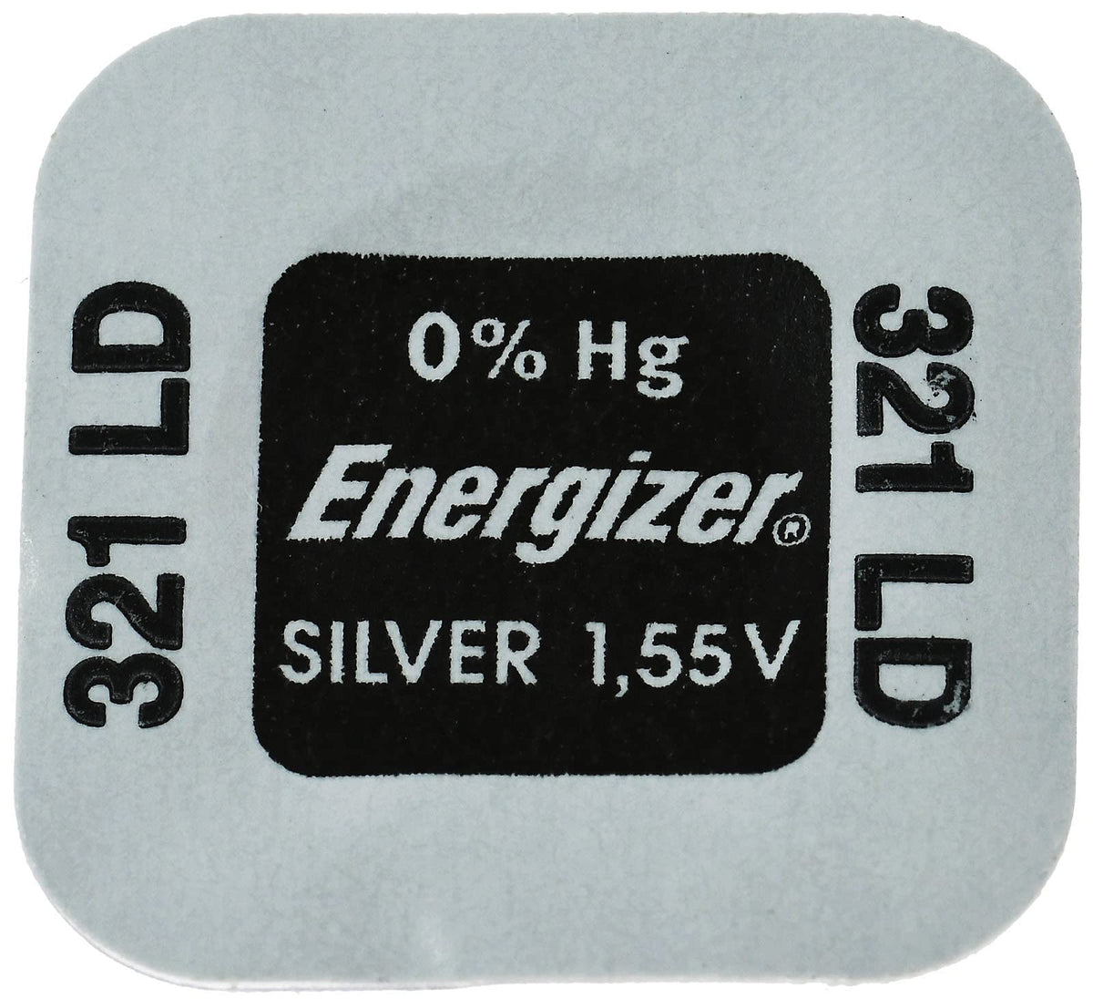 SR321 Silver Oxide Button Cell Battery by Energizer – 1 Count (Pack of 1), Silver, Model 635710