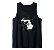 Curtis Michigan MI Tank Top by Michigan City Apparel – Black, Model 6WYG41WVRF7