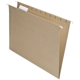 EarthWise by 100% Recycled Hanging Folders by Pendaflex – Letter, Pressboard, Natural, Pack of 25, Model 74542