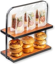 Tablecraft 10718 Collapsible 17.5 x 8" x 18" 2-Tier Display Stand