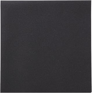 Hoffmaster 125073 Linen-Like Dinner Napkin, 1/4 Fold, 17" Length x 16" Width, Black (Case of 300)