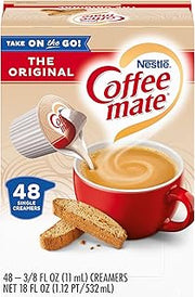Coffee Mate Original Liquid Creamer Singles, 48 Count, 4 Pack