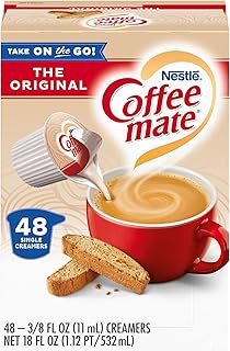 Coffee Mate Original Liquid Creamer Singles, 48 Count, 4 Pack