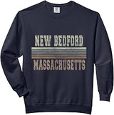 Retro New Bedford Massachusetts Comfort Colors Adult Sweatshirt