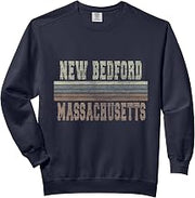 Retro New Bedford Massachusetts Comfort Colors Adult Sweatshirt