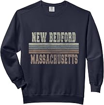 Retro New Bedford Massachusetts Comfort Colors Adult Sweatshirt