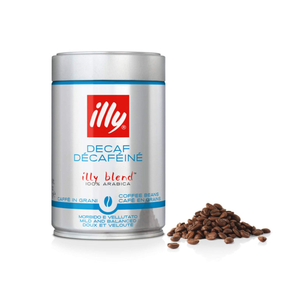 illy Decaf Medium Roast / 8.8 Ounce (Pack of 12) / Whole Bean Coffee