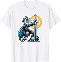 Medieval Knight Rock Sword Excalibur T-Shirt