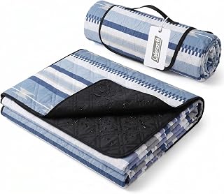 Coleman Water Resistant Blanket, 80"x80", Blue
