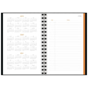 ®Two Days Per Page Planning Notebook 80-6203 9x by AT-A-GLANCE – True, Faux Leather, Gray, Model 80-6203-00